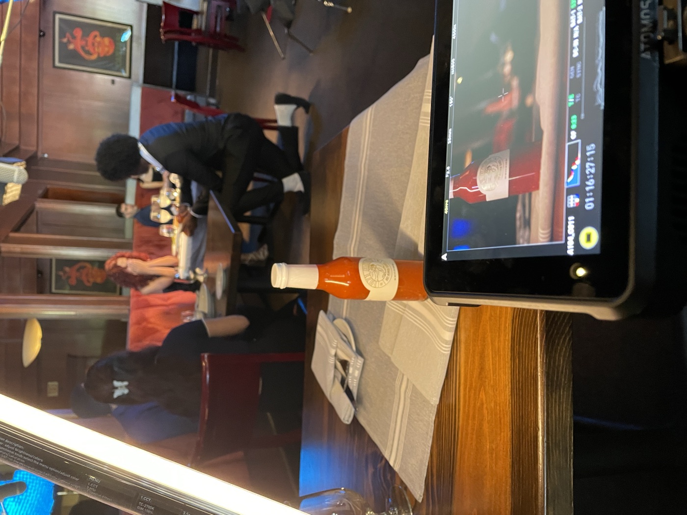 Restaurant BTS shoot